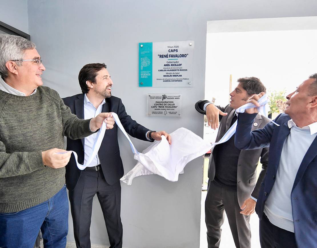 KICILLOF INAUGURÓ UN NUEVO CENTRO DE ATENCIÓN PRIMARIA DE LA SALUD